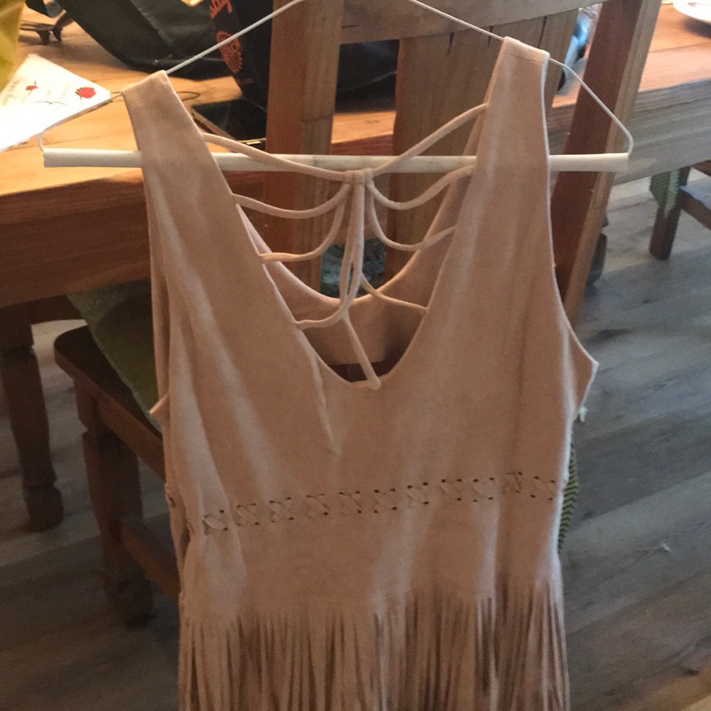 Light Pink Fringed Festival Dress